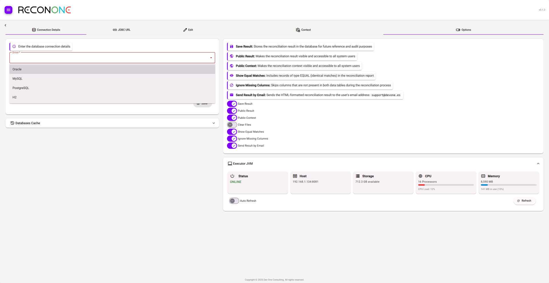 Database Reconciliation